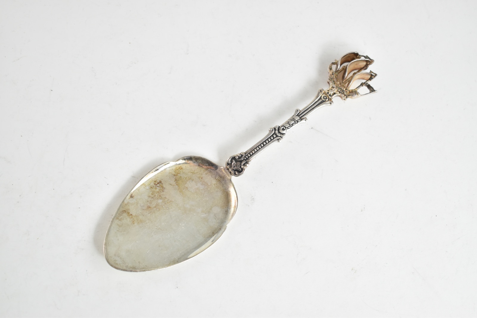 Silver Plated Holland Sailing Ship Boat Cake Serving Knife