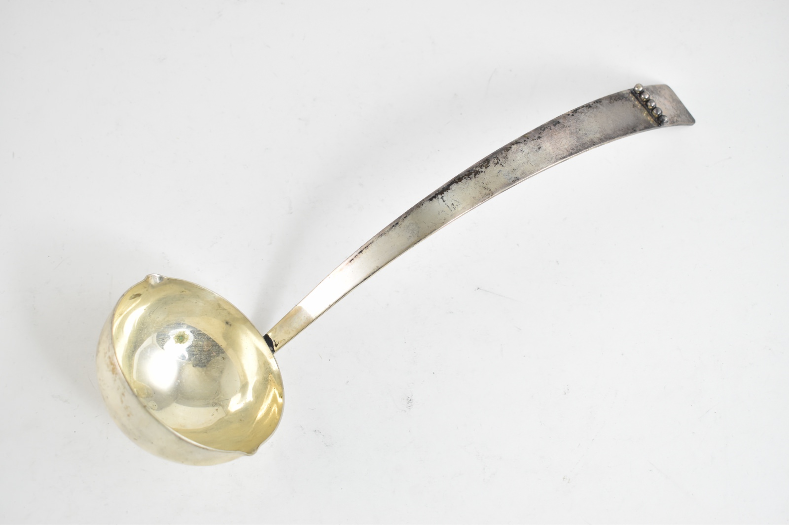 Silver Plated Three Crowns Royal Hickman Ingrid Pattern Ladle 12.75"