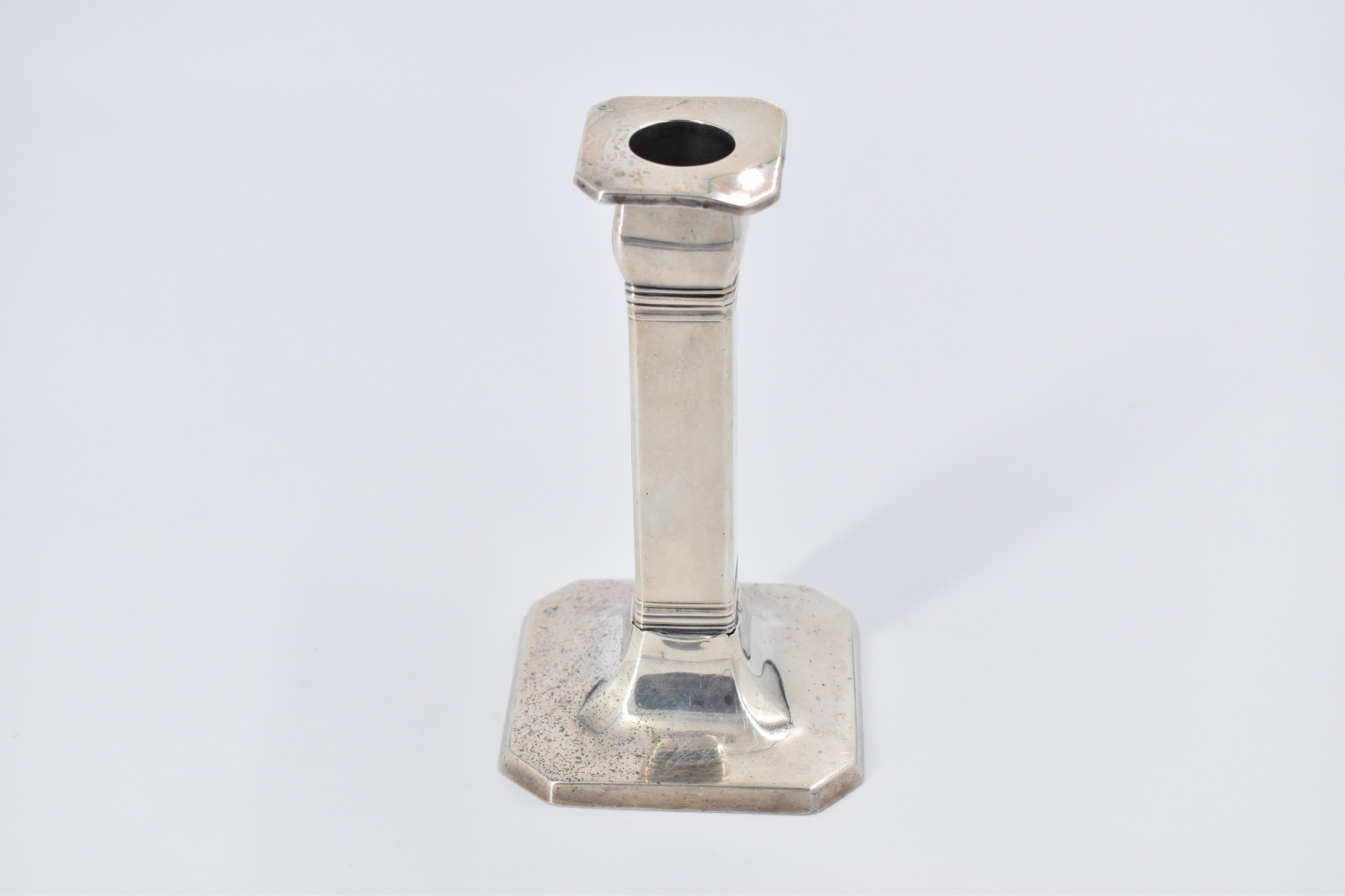 Sterling Silver 1910 Tiffany & Co Classical Column Weighted Candlestick