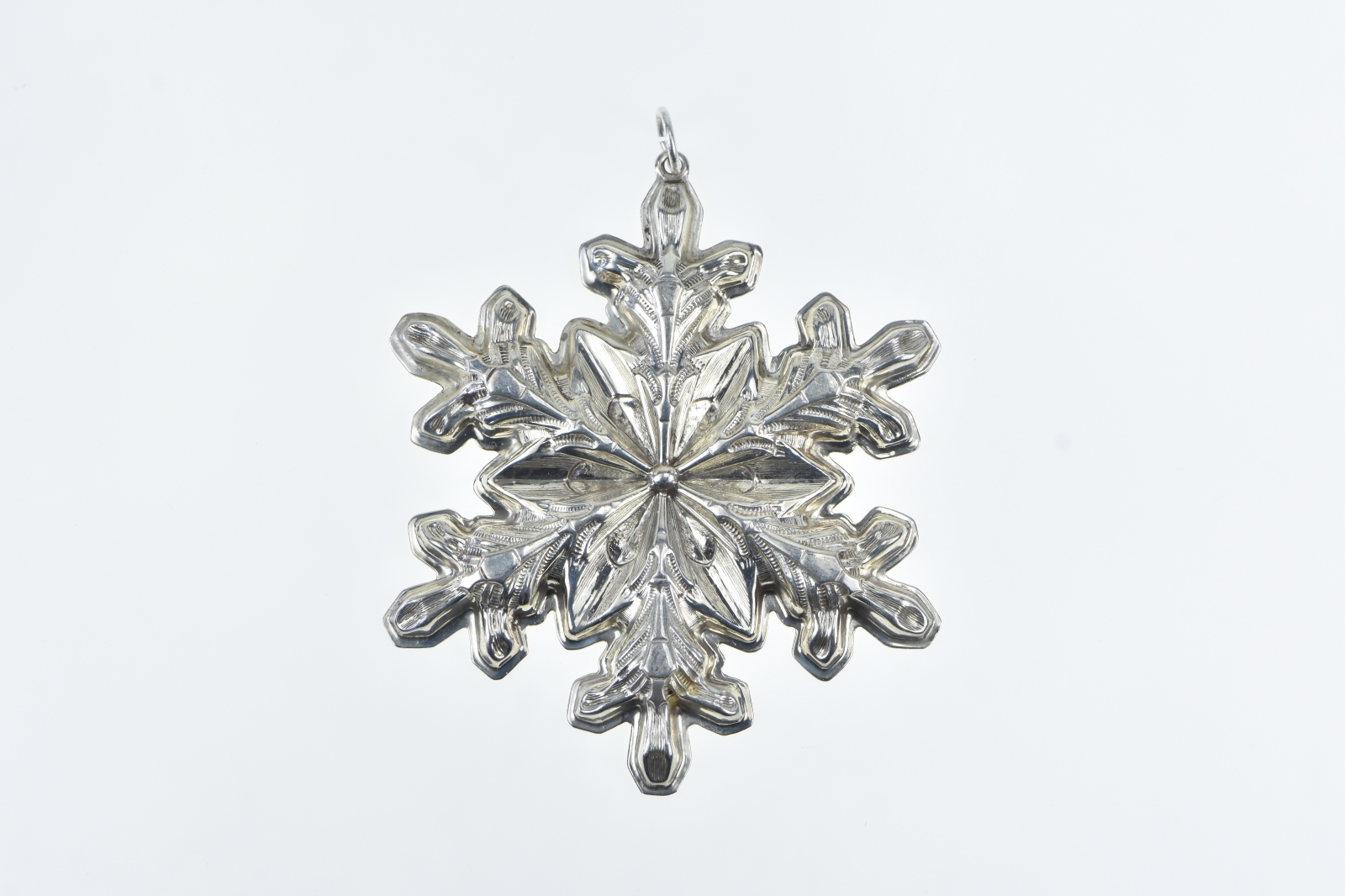 Sterling Silver 1973 Gorham Snowflake Christmas Star Ornament Ornament