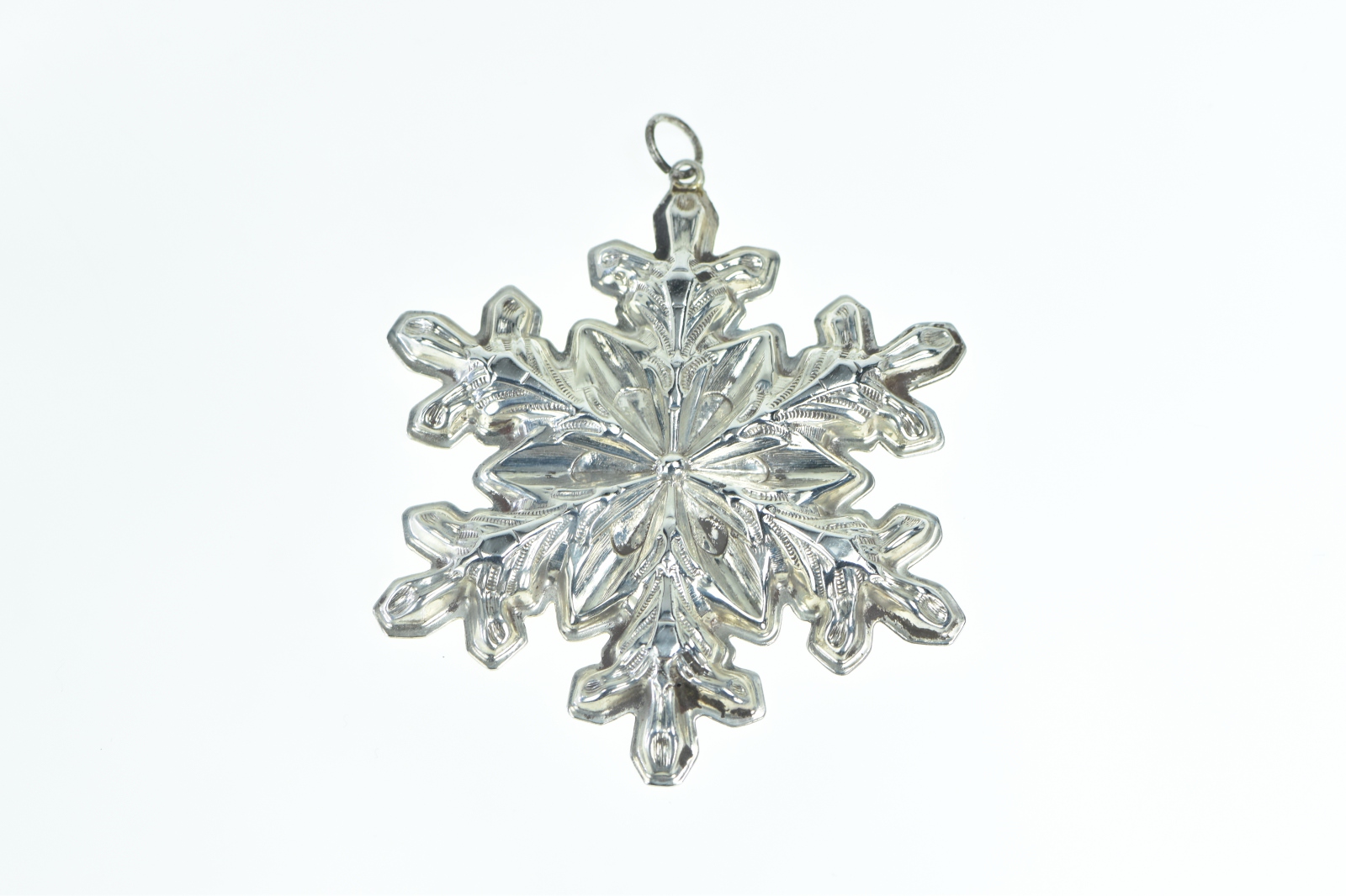 Sterling Silver 1973 Gorham Star Snow Flake Christmas Ornament