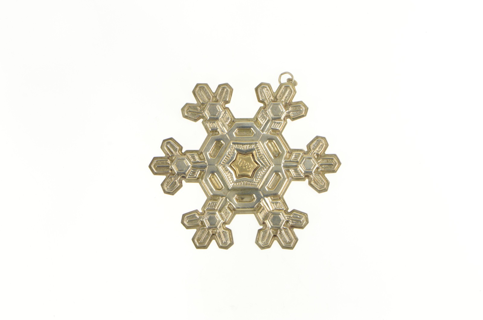 Sterling Silver 1988 Gorham Snow Flake Christmas Ornament