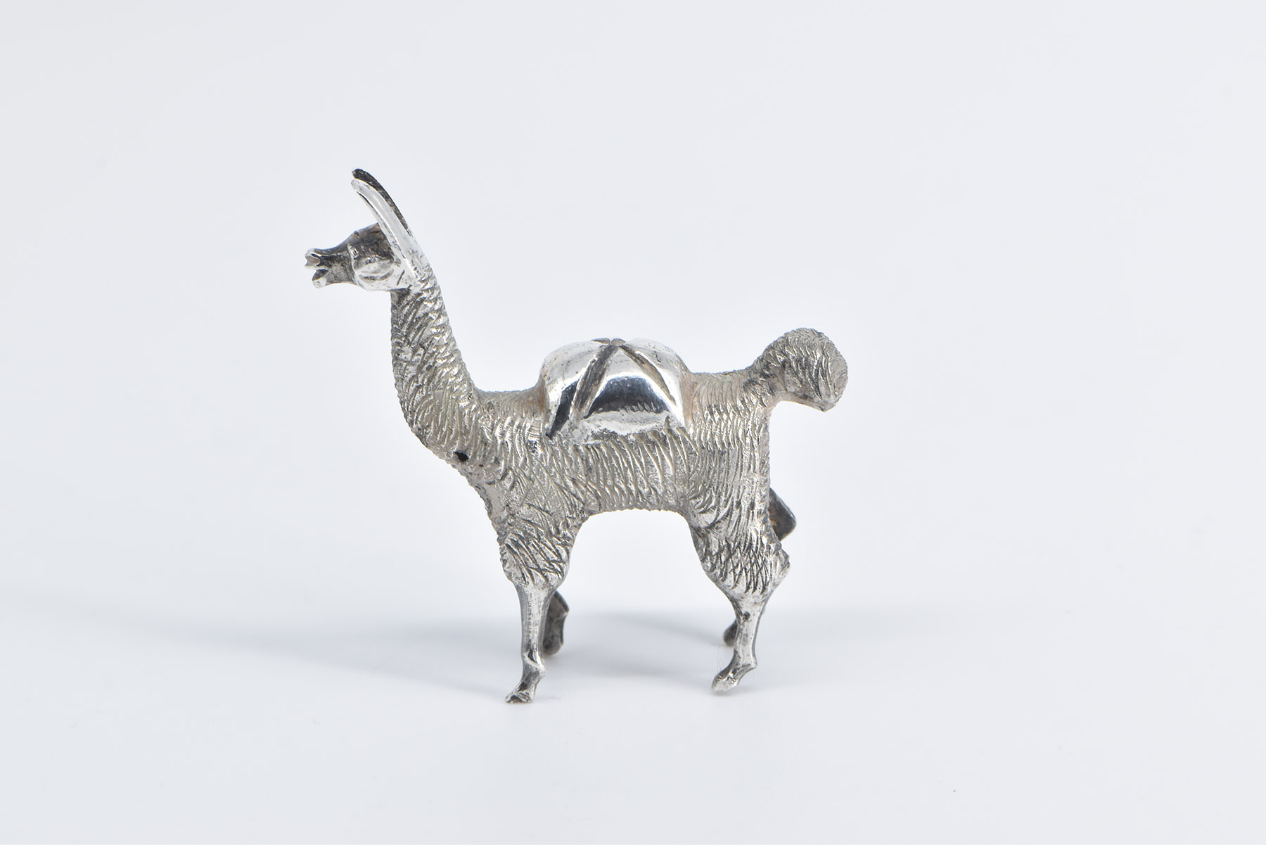 Sterling Silver 3D Llama Alpaca Peruvian Animal Figurine