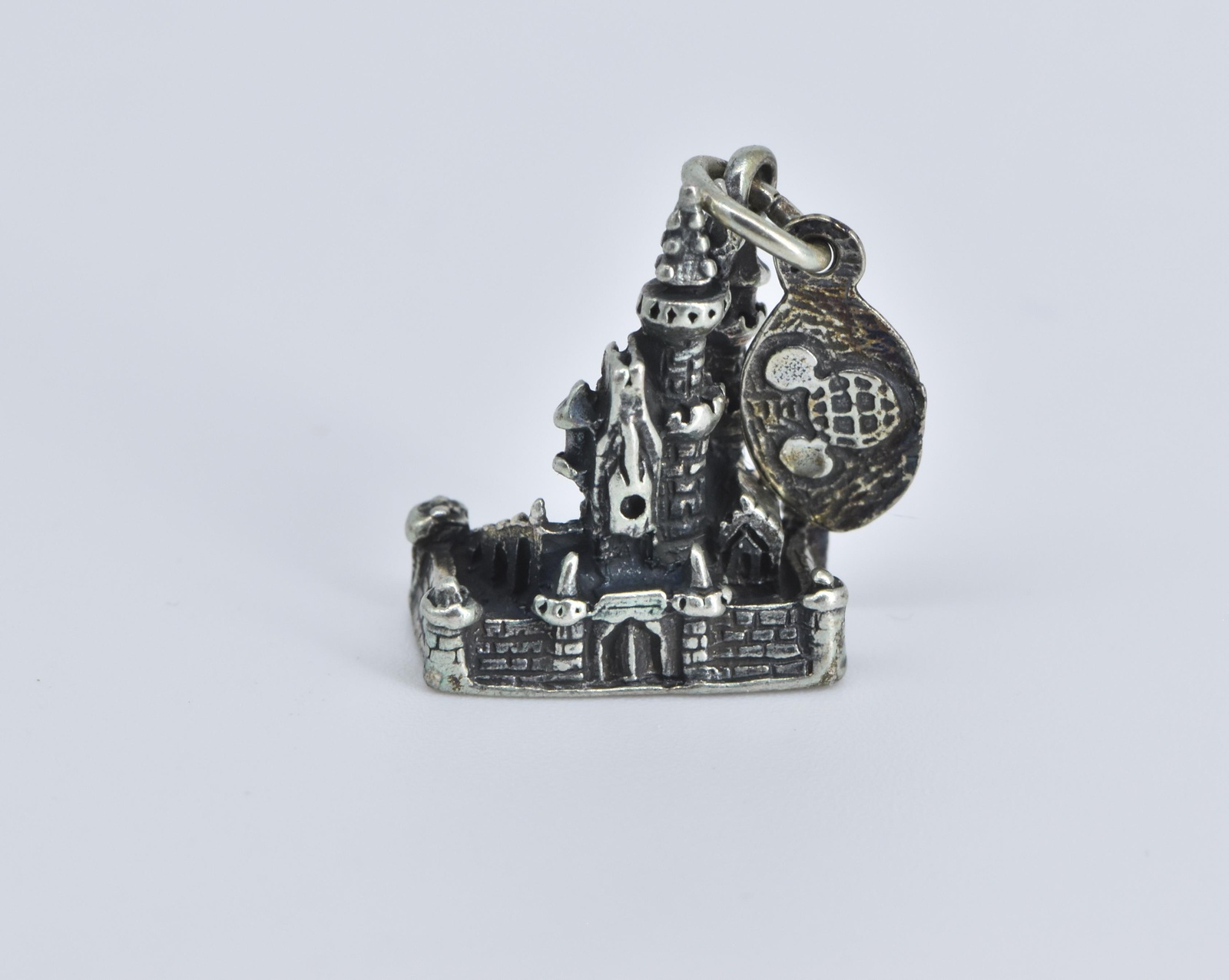 Sterling Silver 3D Walt Disney World Magic Castle Souvenir Charm/Pendant