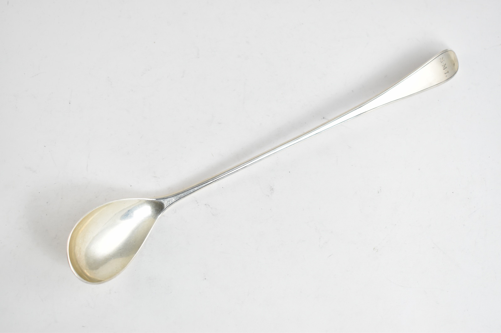 Sterling Silver Antique Arthur Stone Monogram Tea Mixing Spoon