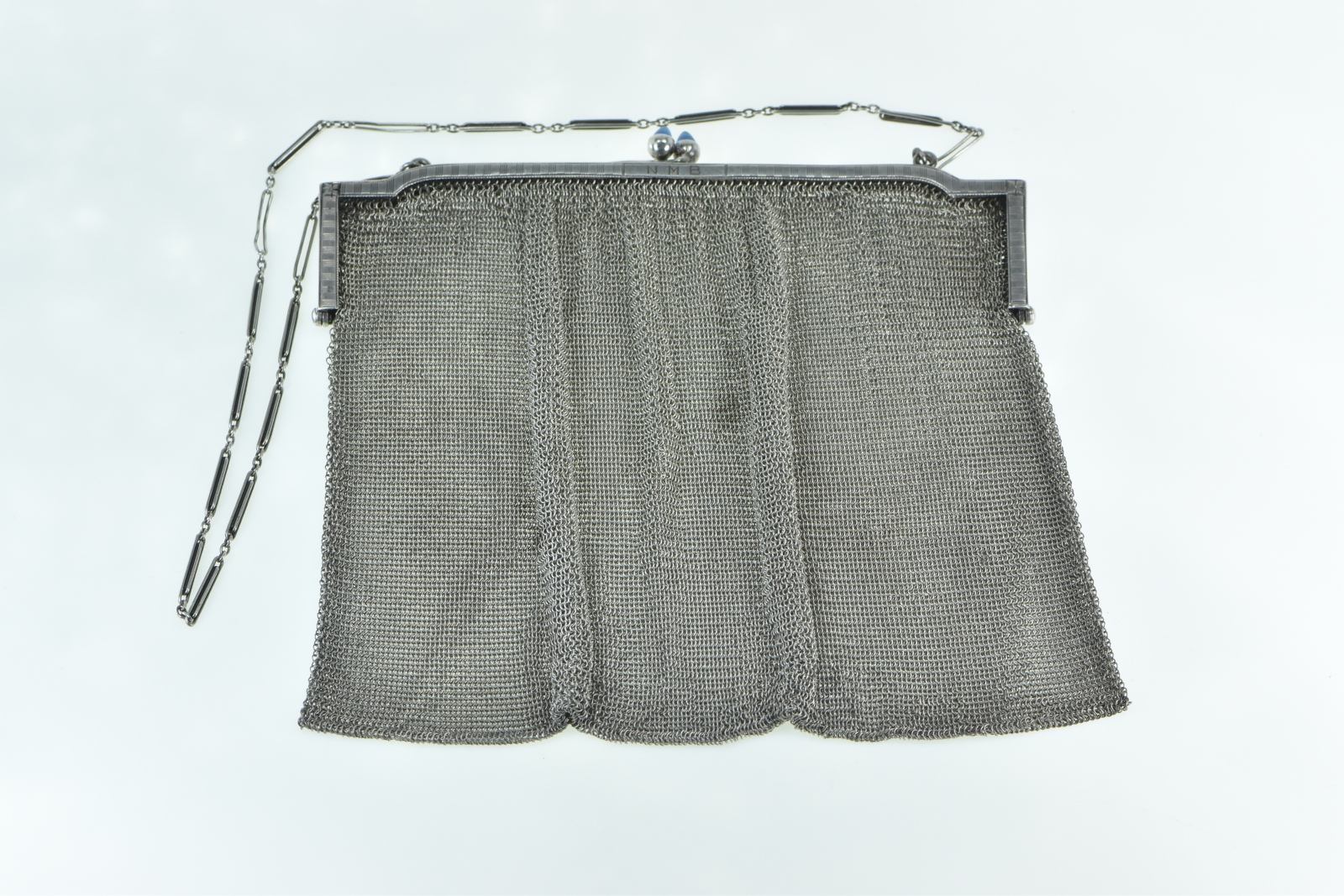 Sterling Silver Binder Bros. Inc. Sapphire Mesh Purse Hand Bag