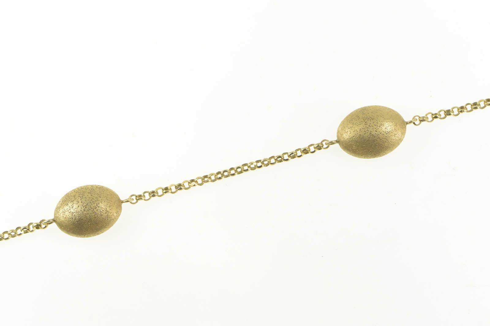 Textured Oval Chain Necklace main image 0