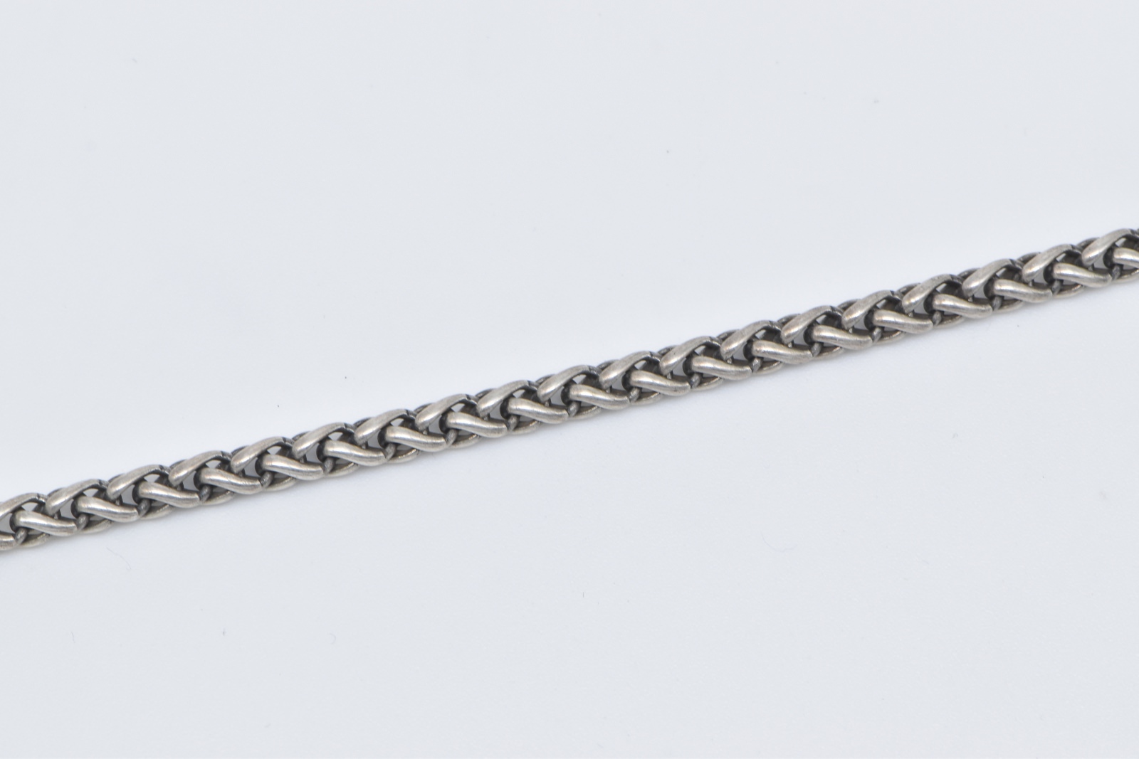 Sterling Silver David Yurman Designer Wheat Palma Chain Necklace 16"