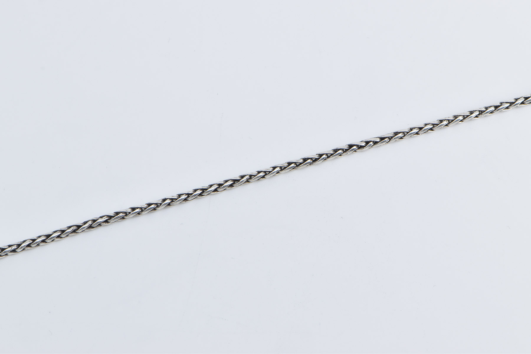 Sterling Silver EFFY Wheat Palma Link Designer 2.5mm Chain Necklace 18"