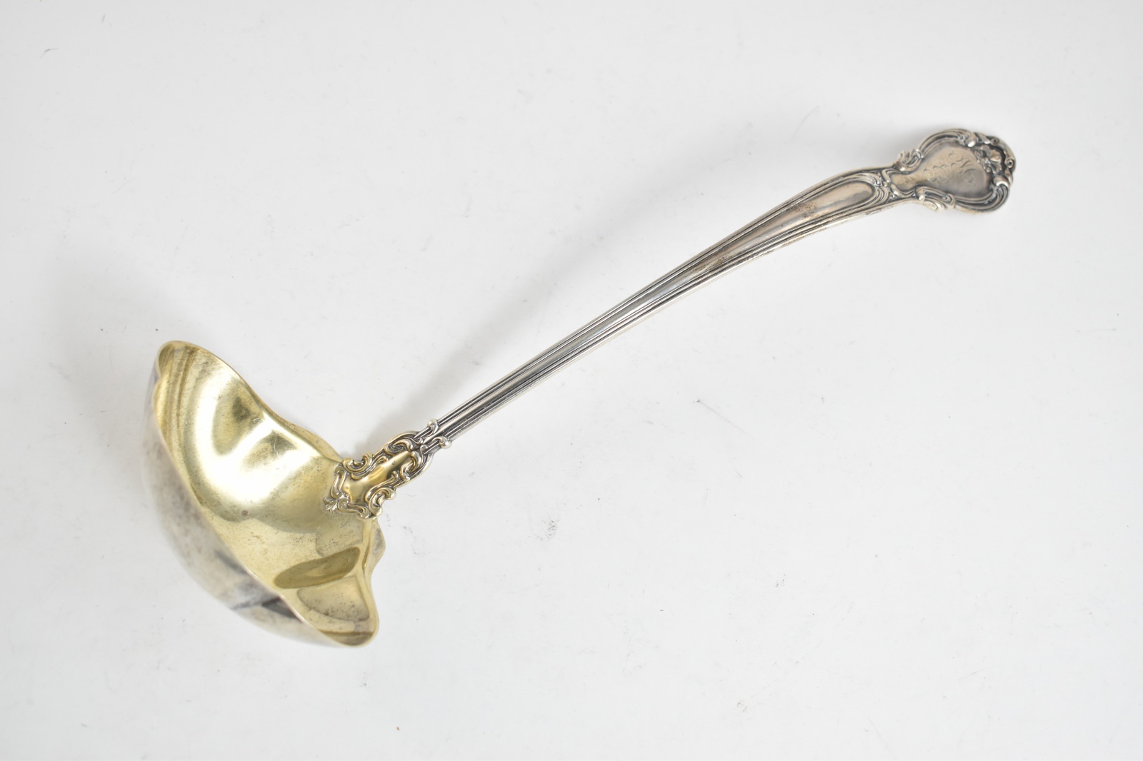 Sterling Silver Gorham Chantilly Maier & Berkele Large Solid Soup Ladle