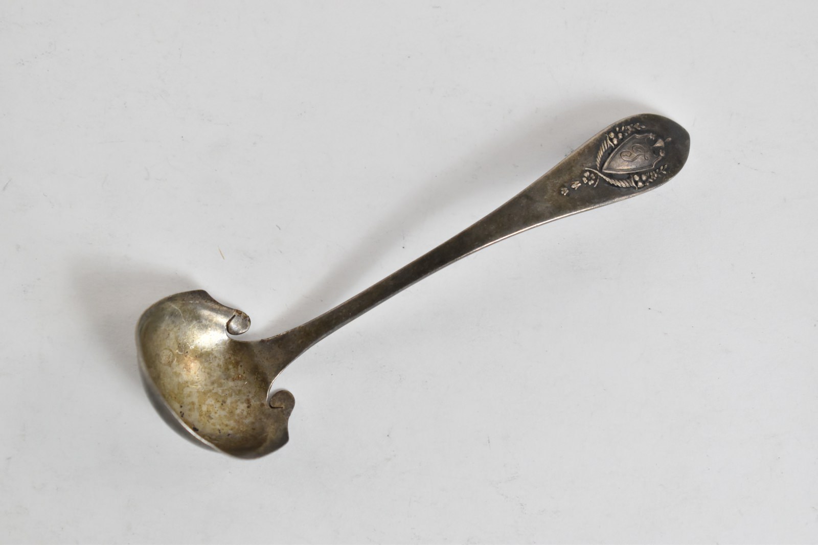 Sterling Silver Lunt Mount Vernon Monogram Sugar Spoon