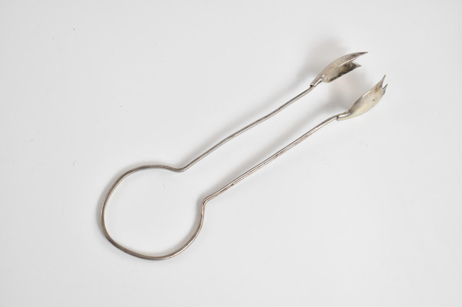 Sterling Silver Mexican Silver Tulip Serving Tongs