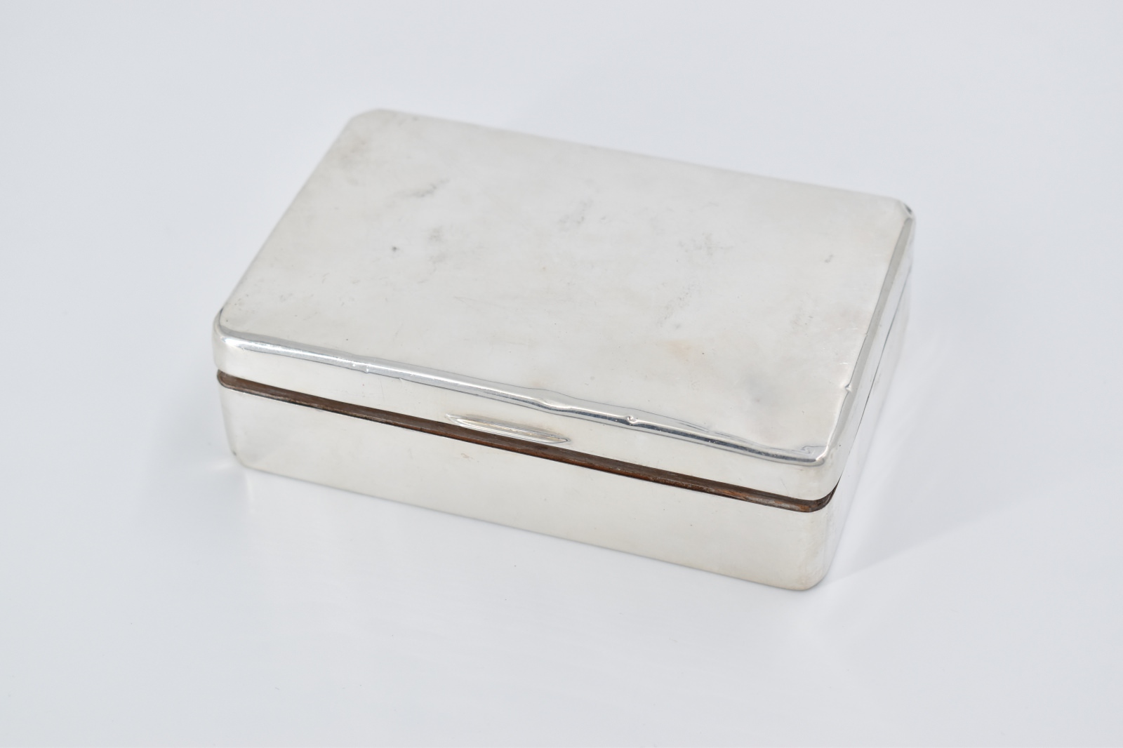 Sterling Silver Ornate Antique Jewelry Trinket Wood Lined Box