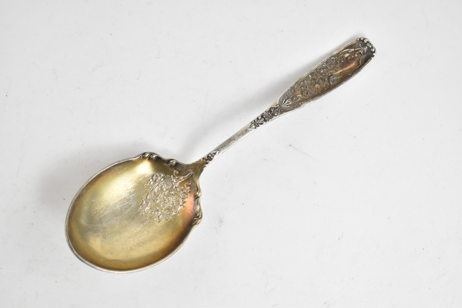 Sterling Silver Reed & Barton Empire Large Berry Serving Spoon