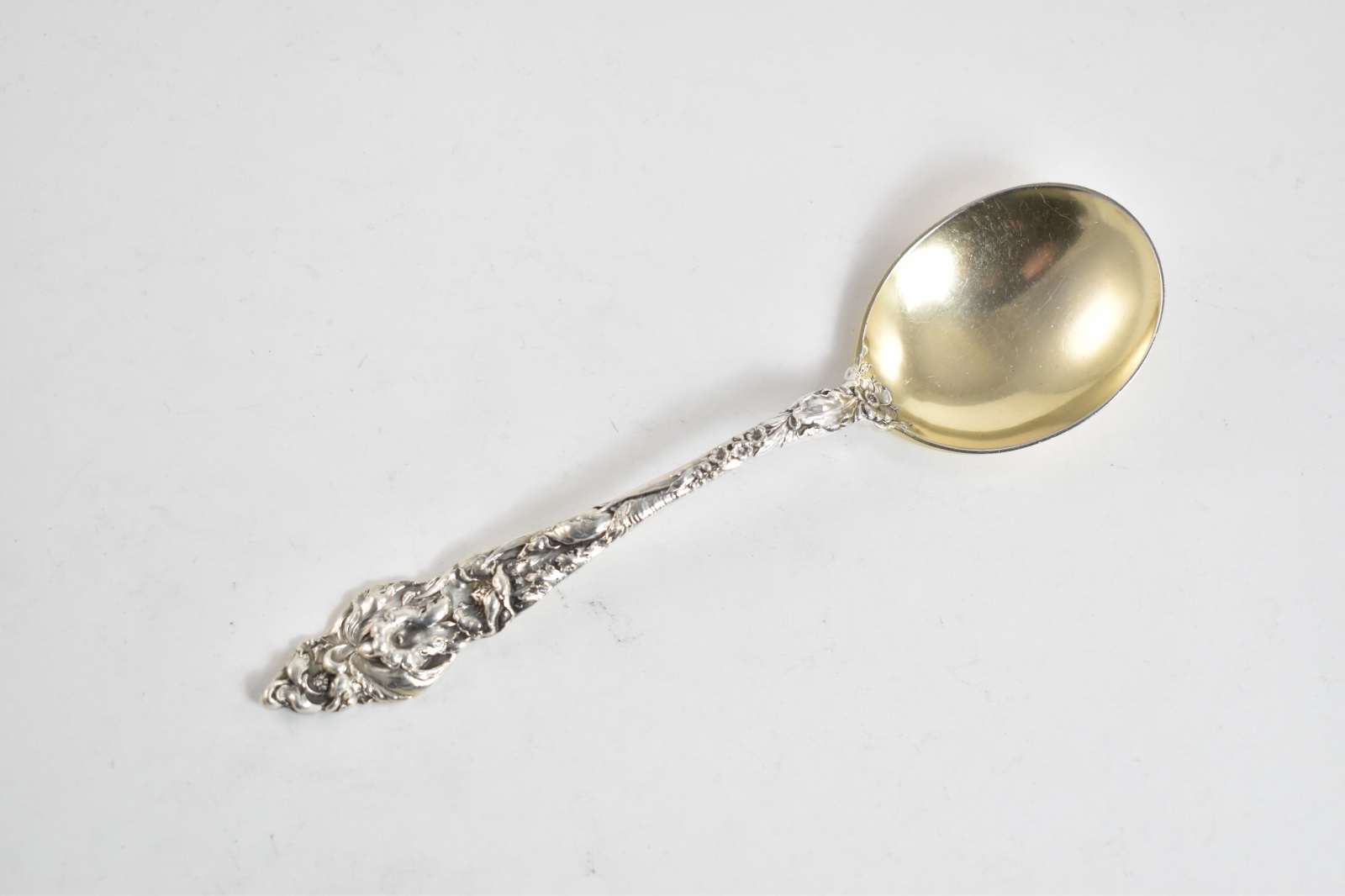 Sterling Silver Reed & Barton Les Six Fleurs Serving Spoon