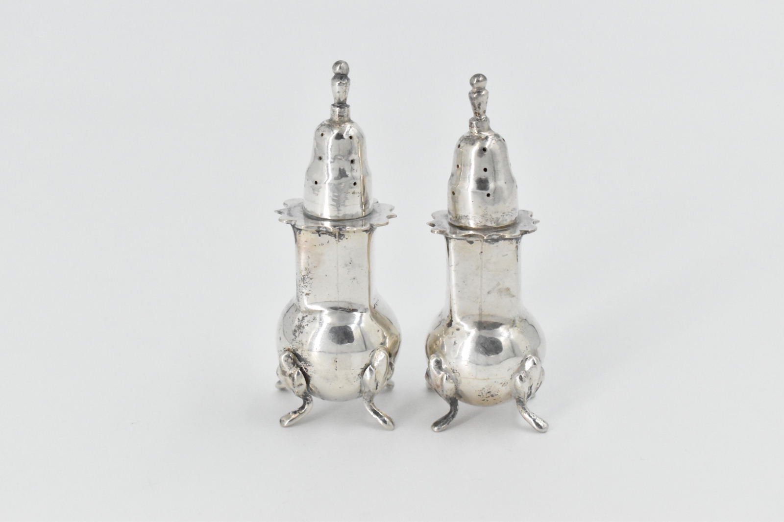 Sterling Silver Sanborns Mexico Ornate Hand Made Salt Pepper Shaker