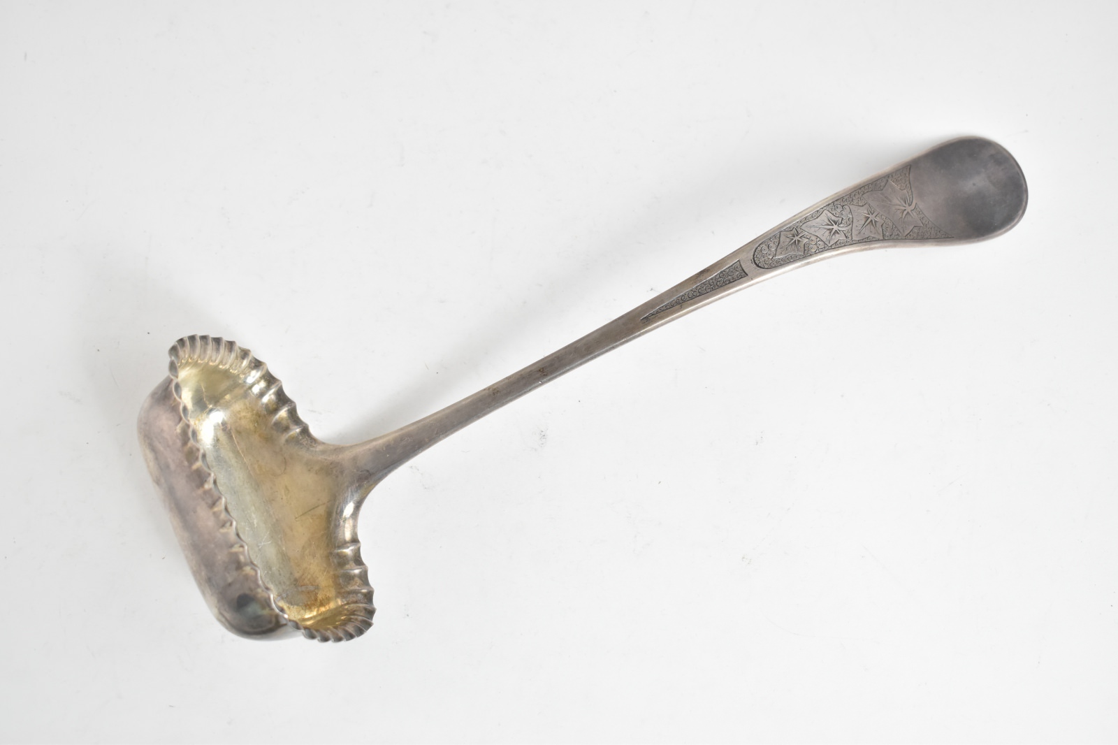 Sterling Silver Tiffany & Co. Antique Ivy Pattern Rectangular Soup Ladle