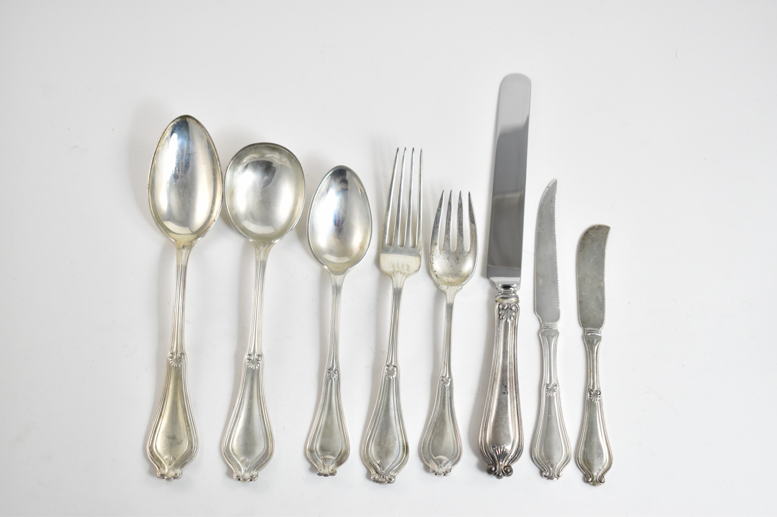 Sterling Silver Tiffany & Co Rare Whittier Pattern Partial Set (80 pcs)