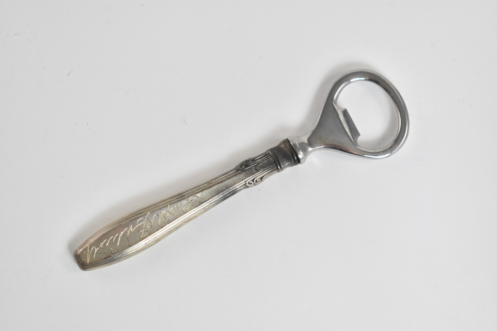 Sterling Silver Vintage Ornate Classic Bottle Opener