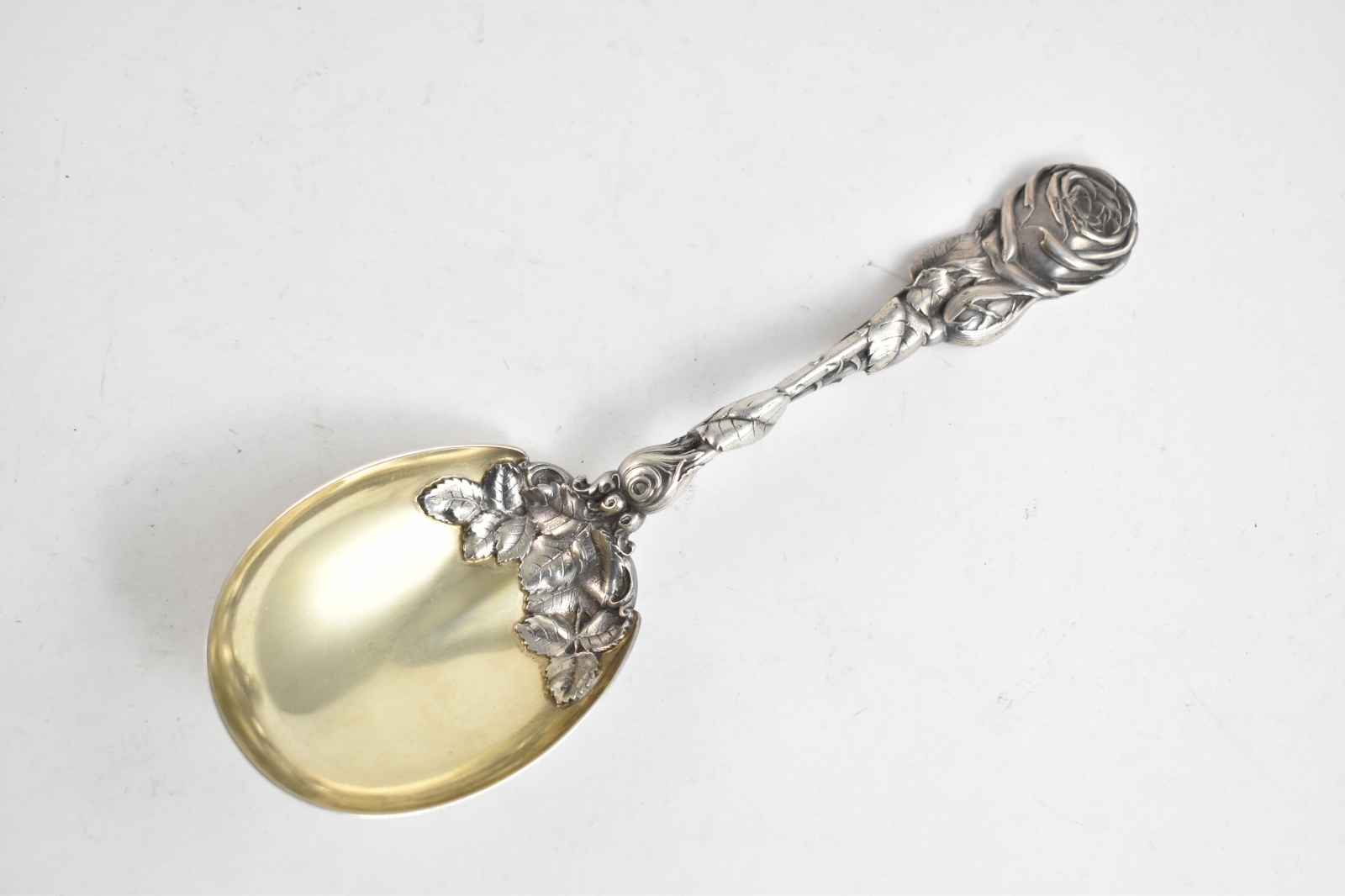 Sterling Silver Whiting Solid Smooth Berry/Casserole Spoon WDS62