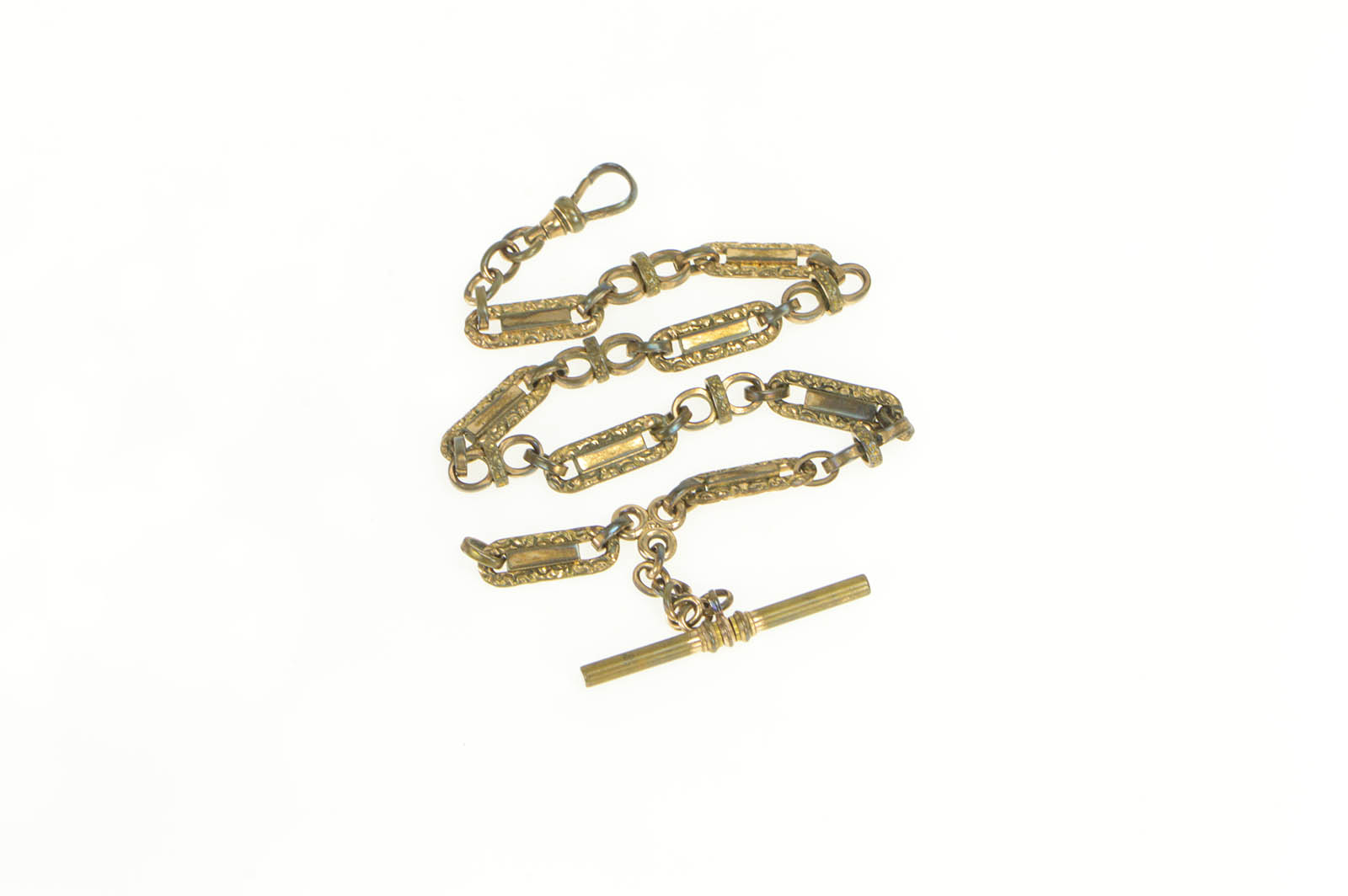 Victorian Ornate Scroll Steampunk Chain Pocket Watch Fob