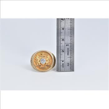 10K 0.30 Ct Diamond Pontiac Master Sales Guild Yellow Gold Ring, Size 10.75