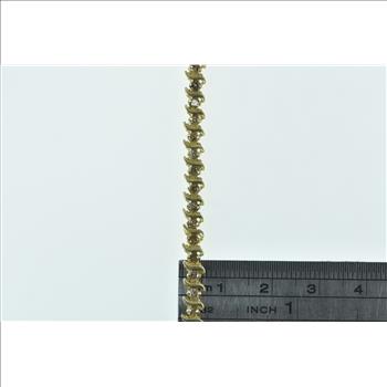 10K 1.00 Ctw Diamond Classic Vintage Tennis Yellow Gold Bracelet 7
