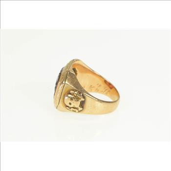 10K 1932 Frederick City Hospital Carnelian Yellow Gold Ring, Size 6.25