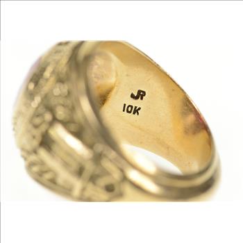 10K 1958 Washington University Ornate Men's Class Yellow Gold Ring, Size 8.5