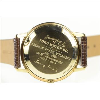 10K 1960's Lord Elgin Ford Retirement Vintage Watch - Men's