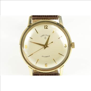 10K 1960's Lord Elgin Ford Retirement Vintage Watch - Men's