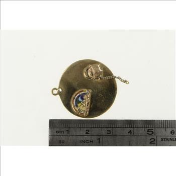 10K 1962 International Order of the Rainbow Chain Yellow Gold Charm/Pendant