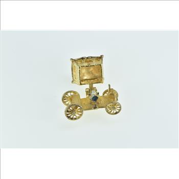10K 3D Articulated Crown Crown Jewels Yellow Gold Charm/Pendant