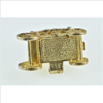 10K 3D Articulated Crown Crown Jewels Yellow Gold Charm/Pendant