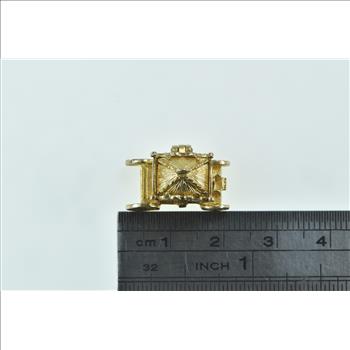 10K 3D Articulated Crown Crown Jewels Yellow Gold Charm/Pendant