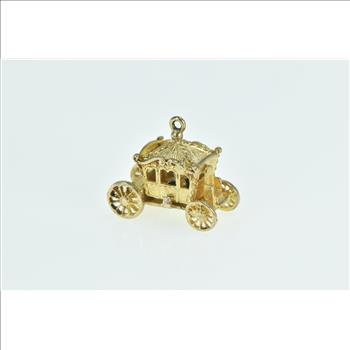 10K 3D Articulated Crown Crown Jewels Yellow Gold Charm/Pendant