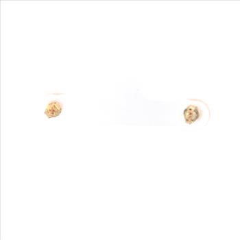 10K 4.1mm Vintage Round Ball Circle Classic Stud Yellow Gold Earrings