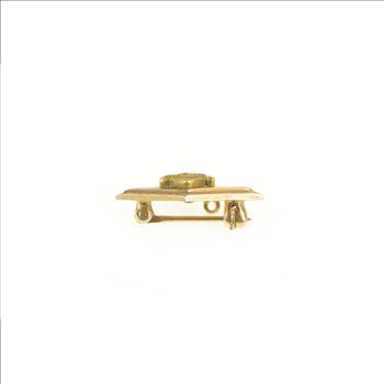 10K Alpha Lambda Omega Squared Fraternity Lapel Yellow Gold Pin/Brooch