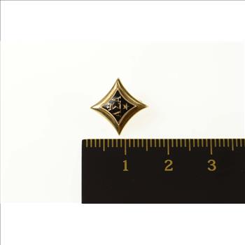 10K Alpha Sigma Alpha Sorority Enamel Lapel Yellow Gold Pin/Brooch