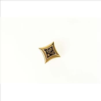 10K Alpha Sigma Alpha Sorority Enamel Lapel Yellow Gold Pin/Brooch