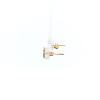 10K Batik Ohm Sound of the Universe Stud Yellow Gold Earrings