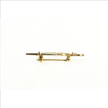 10K Gamma Pi Epsilon Ornate Greek Letter Lapel Yellow Gold Pin/Brooch