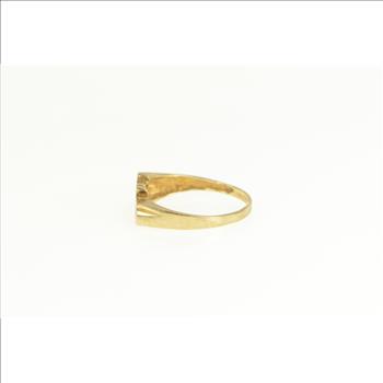 10K I Love You Cursive Word Cursive Reminder Yellow Gold Ring, Size 5.75