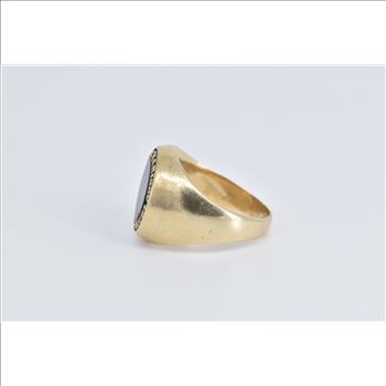 10K James Madison University Vintage Class Yellow Gold Ring, Size 10.5