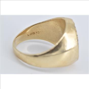 10K James Madison University Vintage Class Yellow Gold Ring, Size 10.5