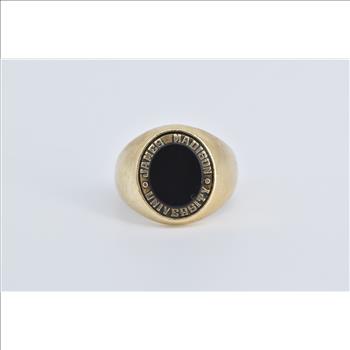10K James Madison University Vintage Class Yellow Gold Ring, Size 10.5