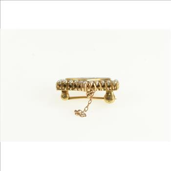 10K Kappa Epsilon Rho Seed Pearl Lapel Fraternity Yellow Gold Pin/Brooch