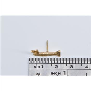 10K Lady Justice Scales Liberty Symbol Karma Yellow Gold Charm/Pendant