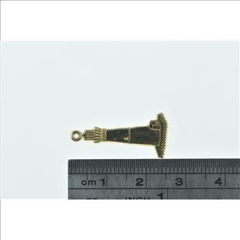 10K Light House Coastal Beach Architecture Yellow Gold Charm/Pendant