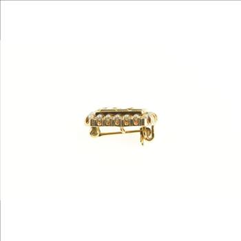 10K Phi Alpha Victorian Seed Pearl Greek Lapel Yellow Gold Pin/Brooch